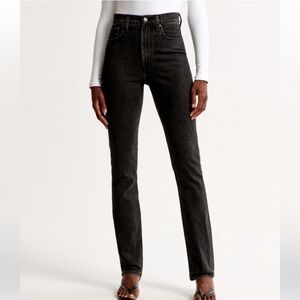 Abercrombie Ultra High Rise The Slim Straight Curve Love Jeans